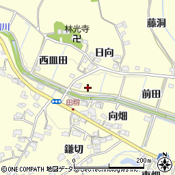 愛知県豊田市田籾町周辺の地図