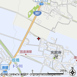滋賀県東近江市湯屋町971周辺の地図