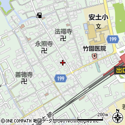 滋賀県近江八幡市安土町常楽寺825周辺の地図