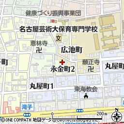 愛知県名古屋市昭和区広池町39周辺の地図