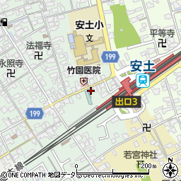 滋賀県近江八幡市安土町常楽寺415周辺の地図