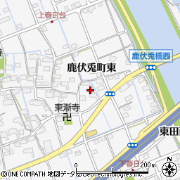 愛知県津島市鹿伏兎町東周辺の地図