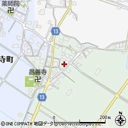 滋賀県東近江市南菩提寺町721周辺の地図