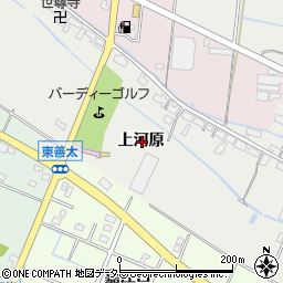 愛知県愛西市落合町上河原周辺の地図