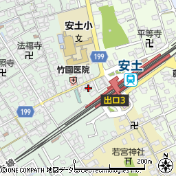 滋賀県近江八幡市安土町常楽寺399周辺の地図