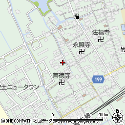 滋賀県近江八幡市安土町常楽寺996周辺の地図