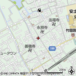 滋賀県近江八幡市安土町常楽寺804-1周辺の地図
