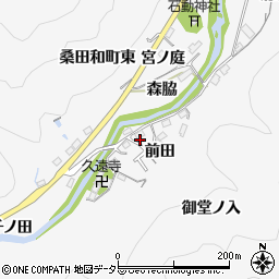 愛知県豊田市桑田和町前田38周辺の地図