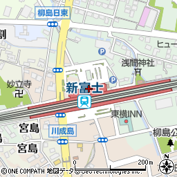 新富士駅観光案内所周辺の地図