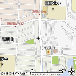 滋賀県大津市陽明町1-13周辺の地図