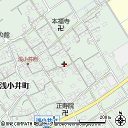 滋賀県近江八幡市浅小井町周辺の地図