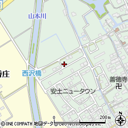 滋賀県近江八幡市安土町常楽寺1086-14周辺の地図