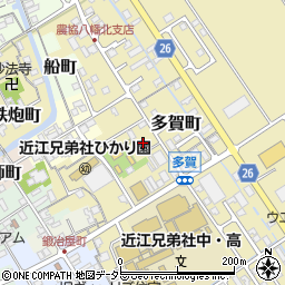 多賀観光駐車場周辺の地図