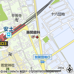 滋賀県近江八幡市安土町上豊浦1211-1周辺の地図