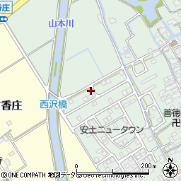 滋賀県近江八幡市安土町常楽寺1086-6周辺の地図