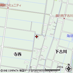 愛知県愛西市森川町寺西1周辺の地図
