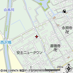 滋賀県近江八幡市安土町常楽寺1073-18周辺の地図