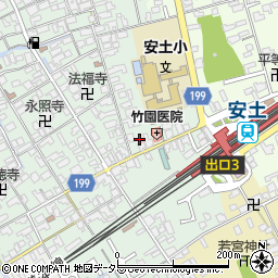 滋賀県近江八幡市安土町常楽寺593周辺の地図