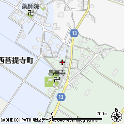 滋賀県東近江市南菩提寺町687周辺の地図