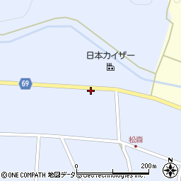 兵庫県丹波市春日町松森245周辺の地図