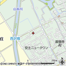 滋賀県近江八幡市安土町常楽寺1086-15周辺の地図