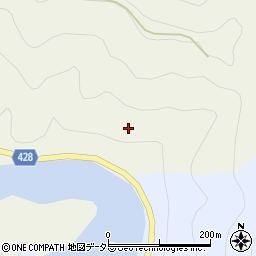 愛知県豊根村（北設楽郡）下黒川（柿嶋）周辺の地図