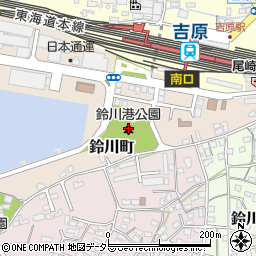 鈴川港公園周辺の地図