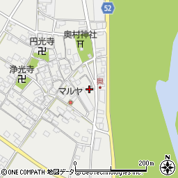 滋賀県東近江市五個荘奥町349周辺の地図