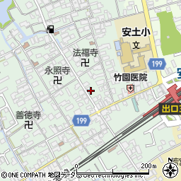 滋賀県近江八幡市安土町常楽寺623周辺の地図