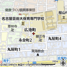 愛知県名古屋市昭和区広池町57周辺の地図