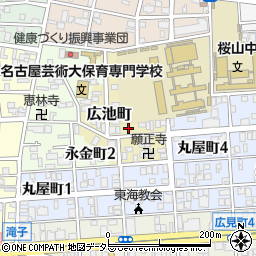 愛知県名古屋市昭和区広池町58周辺の地図