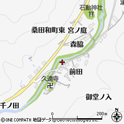 愛知県豊田市桑田和町前田41-42周辺の地図