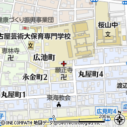愛知県名古屋市昭和区広池町61周辺の地図