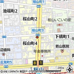愛知県名古屋市昭和区桜山町周辺の地図