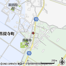 滋賀県東近江市南菩提寺町711周辺の地図