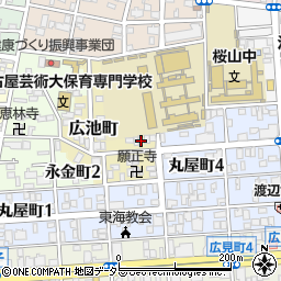 愛知県名古屋市昭和区広池町62周辺の地図