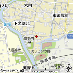 愛知県蟹江町（海部郡）須成（下之割南）周辺の地図