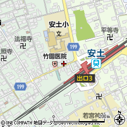 滋賀県近江八幡市安土町常楽寺419周辺の地図