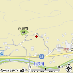 千葉県鴨川市金束周辺の地図
