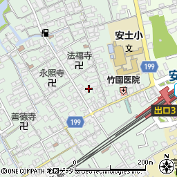 滋賀県近江八幡市安土町常楽寺622周辺の地図