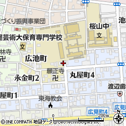 愛知県名古屋市昭和区広池町65周辺の地図