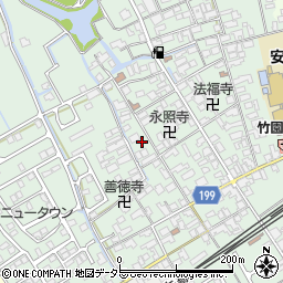 滋賀県近江八幡市安土町常楽寺800周辺の地図