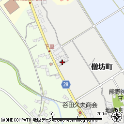 滋賀県東近江市僧坊町102-3周辺の地図