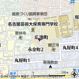 愛知県名古屋市昭和区広池町29周辺の地図