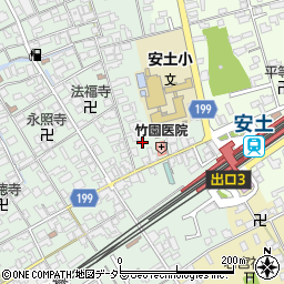 滋賀県近江八幡市安土町常楽寺589周辺の地図