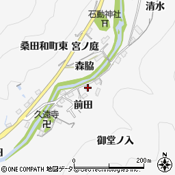 愛知県豊田市桑田和町前田46周辺の地図