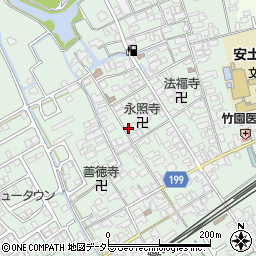 滋賀県近江八幡市安土町常楽寺807周辺の地図