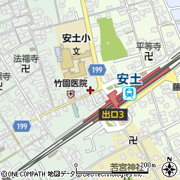 滋賀県近江八幡市安土町常楽寺420周辺の地図