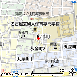 愛知県名古屋市昭和区広池町36周辺の地図