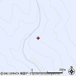 愛知県北設楽郡豊根村古真立上井戸周辺の地図